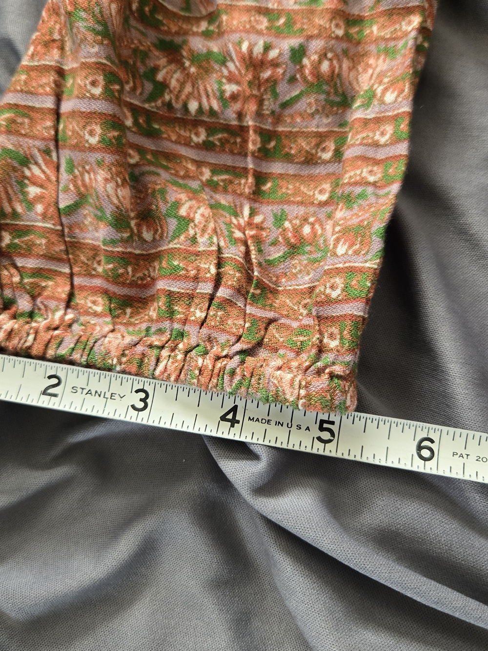 NWT Lucky Brand Floral Bubble Hem Peasant Top Size XXL MSRP $79 Boho Cottagecore - Picture 10 of 10